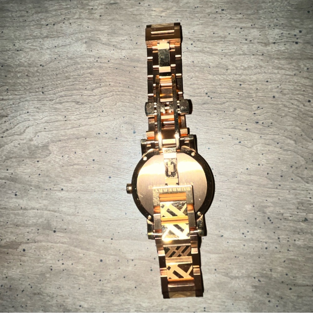 Rose Gold Burberry Mens Watch
